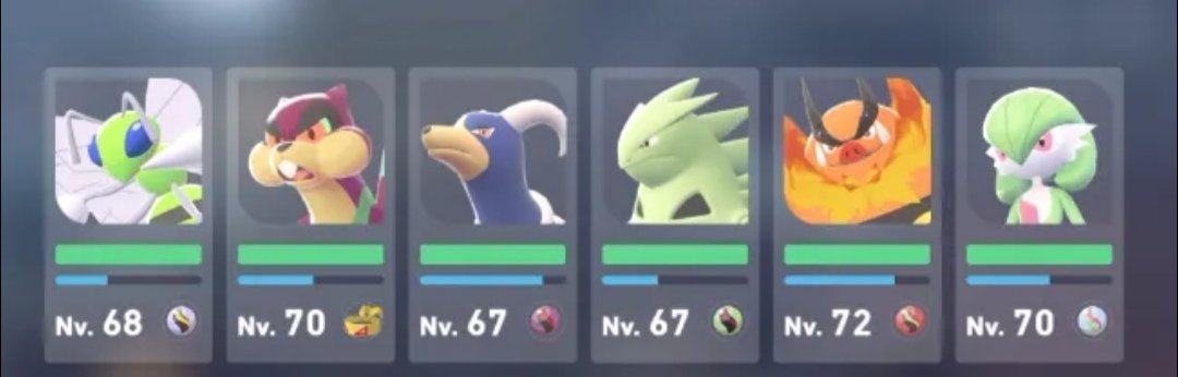 Después de casi una semana se acabó la historia principal del #PokemonZA. Me ha flipado, muchas cosas que mejorar obviamente, pero historia y personajes muy buenos. Por supuesto que vuelva el combate por turnos, pero las megas que se queden! Mi humilde team de la aventura.