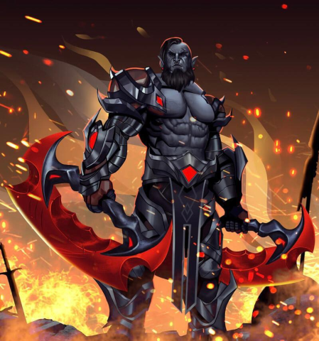 Forged in flames, born for battle the darkness bows to his rage.

#DigitalArt#WorrierArt#DarkFantasy#Illustration#CharacterDesign#OCArt