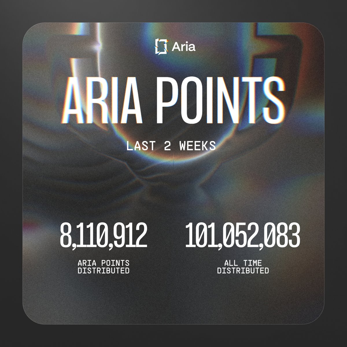 Your Aria Points roundup is in ⚡

Your activity = your future rewards.

→ Check yours at app.ariaprotocol.xyz/points