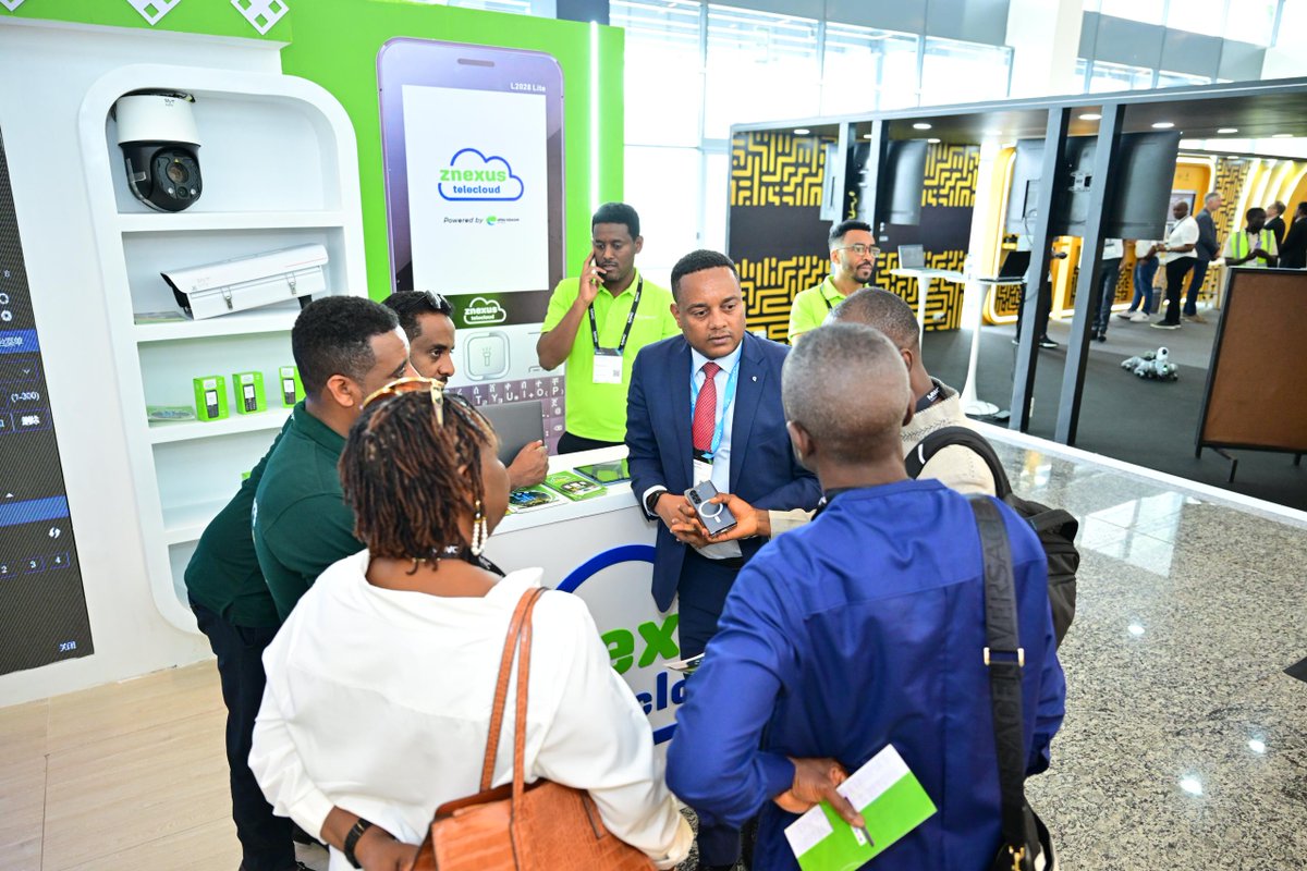 ethiotelecom's tweet image. Amidst the vibrant energy of #day_two at the 2025 Kigali Mobile World Congress (#MWC) in Rwanda, Ethio telecom is passionately illustrating our vision for a digitally empowered Africa, anchored in robust connectivity and digital inclusion.