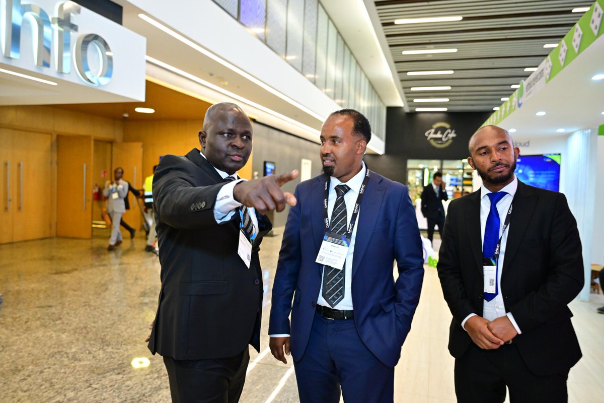 ethiotelecom's tweet image. Amidst the vibrant energy of #day_two at the 2025 Kigali Mobile World Congress (#MWC) in Rwanda, Ethio telecom is passionately illustrating our vision for a digitally empowered Africa, anchored in robust connectivity and digital inclusion.