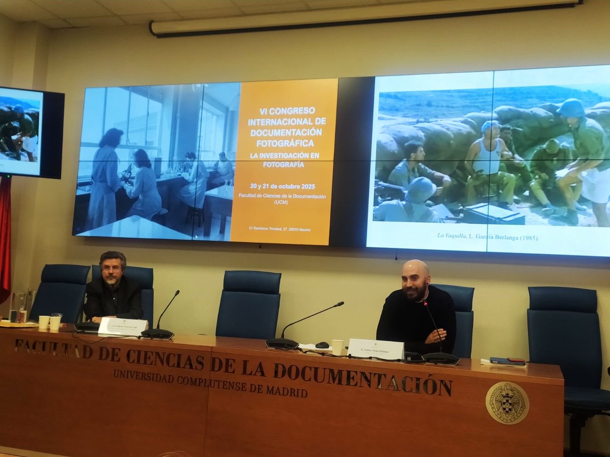 Ayer en el VI Congreso Internacional de #DocumentacionFotografica en la Facultad de Ciencias de la Doxumentación (UCM). 

youtu.be/toRg5ke0MWA?si…