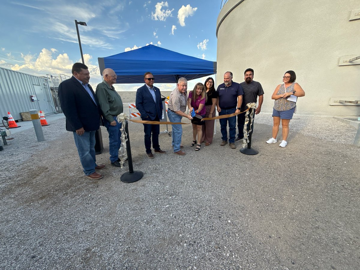 Great day in Tacna, AZ celebrating completion of a 150,000-gallon water storage tank with Chairman Jonathan Lines and local partners!

WIFA contributed $250K in forgivable funding toward this $7M project improving water reliability for the community. 💧

#ArizonaWater #WIFA