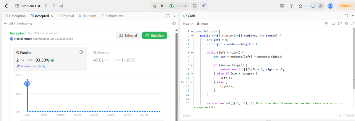 NeerajMishr12's tweet image. 🚀 Day 24/100 – React + DSA Grind 💻
✅ React: Added Delete in CRUD, styled with external CSS & Tailwind 🎨
✅ DSA: Started 4hr Binary Search Qs 🔍
Solved Two Sum & Perfect Square (Binary Search based) ⚙️
Logic + Design = Growth 🔥
#100DaysOfCode #ReactJS #DSA #BuildInPublic