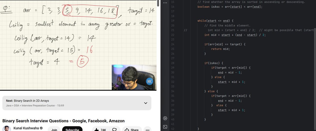 NeerajMishr12's tweet image. 🚀 Day 24/100 – React + DSA Grind 💻
✅ React: Added Delete in CRUD, styled with external CSS & Tailwind 🎨
✅ DSA: Started 4hr Binary Search Qs 🔍
Solved Two Sum & Perfect Square (Binary Search based) ⚙️
Logic + Design = Growth 🔥
#100DaysOfCode #ReactJS #DSA #BuildInPublic