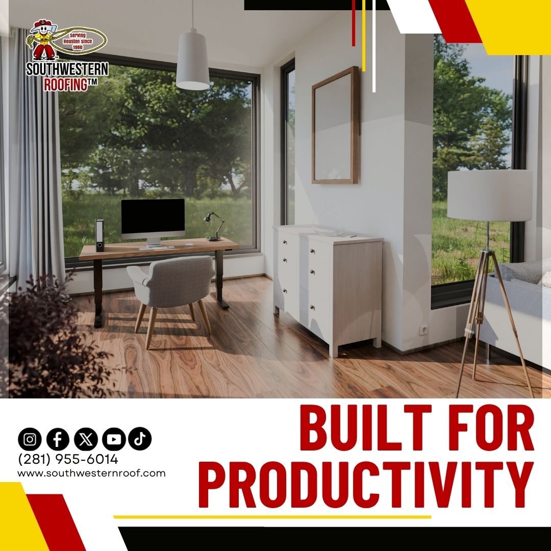 swroofing_tm's tweet image. 🏠 Working from home? Southwestern Roofing builds quality room additions 🧱 to expand your space &amp;amp; create the perfect home office. Get your FREE estimate 👉 southwesternroof.com 📞 (281) 688-1415 #RoomAdditions #HomeOfficeDesign #HomeImprovement #SouthwesternRoofing