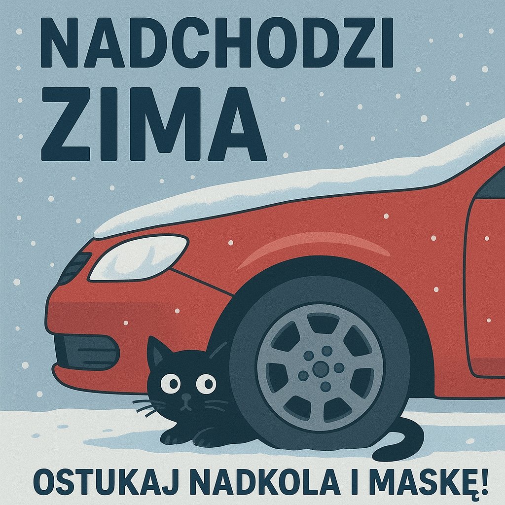 🥶 Nadchodzi zima!
Koty szukają ciepłych miejsc i często chowają się pod maskami aut 🚗🐈‍⬛

Zanim odpalisz silnik – ostukaj nadkola i maskę!
Dzięki temu możesz uratować kocie życie ❤️

#BezpiecznaZima #Koty #Zwierzęta #Zima #Motoryzacja #Pomagaj
