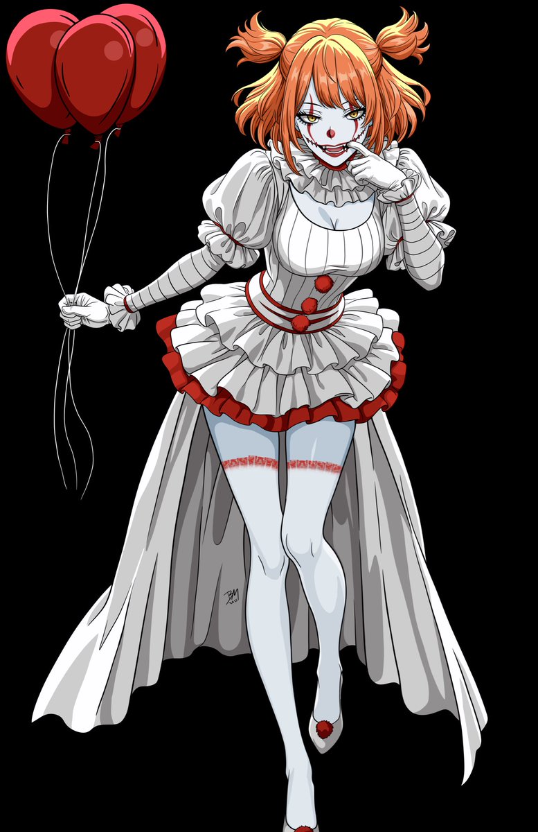 Blade_Mathews's tweet photo. Stare into my deadlights, then you’ll float too! 🎈😘 This Pennywise is whispering sweet horrors just for you—care to join the circus of seduction? 🤡💋 
#Pennywise #Horror #YoullFloatToo #IT #AnimeHorror #Halloween #Art #illustration #comicart #digitalart #fanart #SpiderBladeArt https://t.co/d8kgcNsbBF