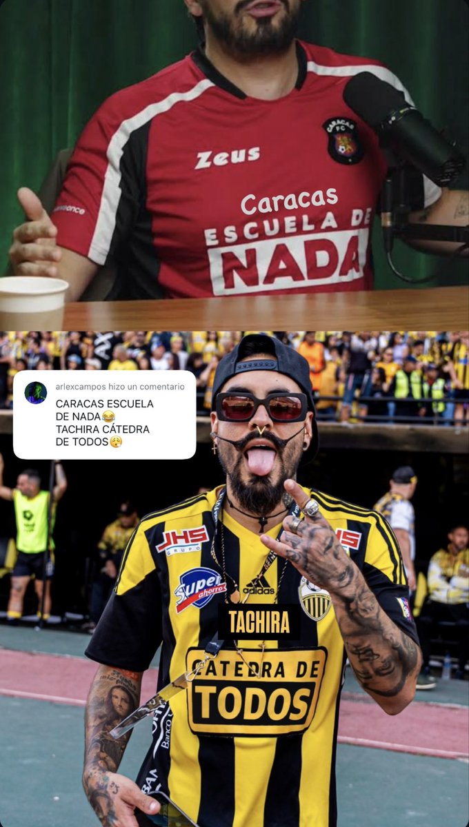 CARACAS ESCUELA DE NADA🤣
TACHIRA CÁTEDRA DE TODOS😮‍💨