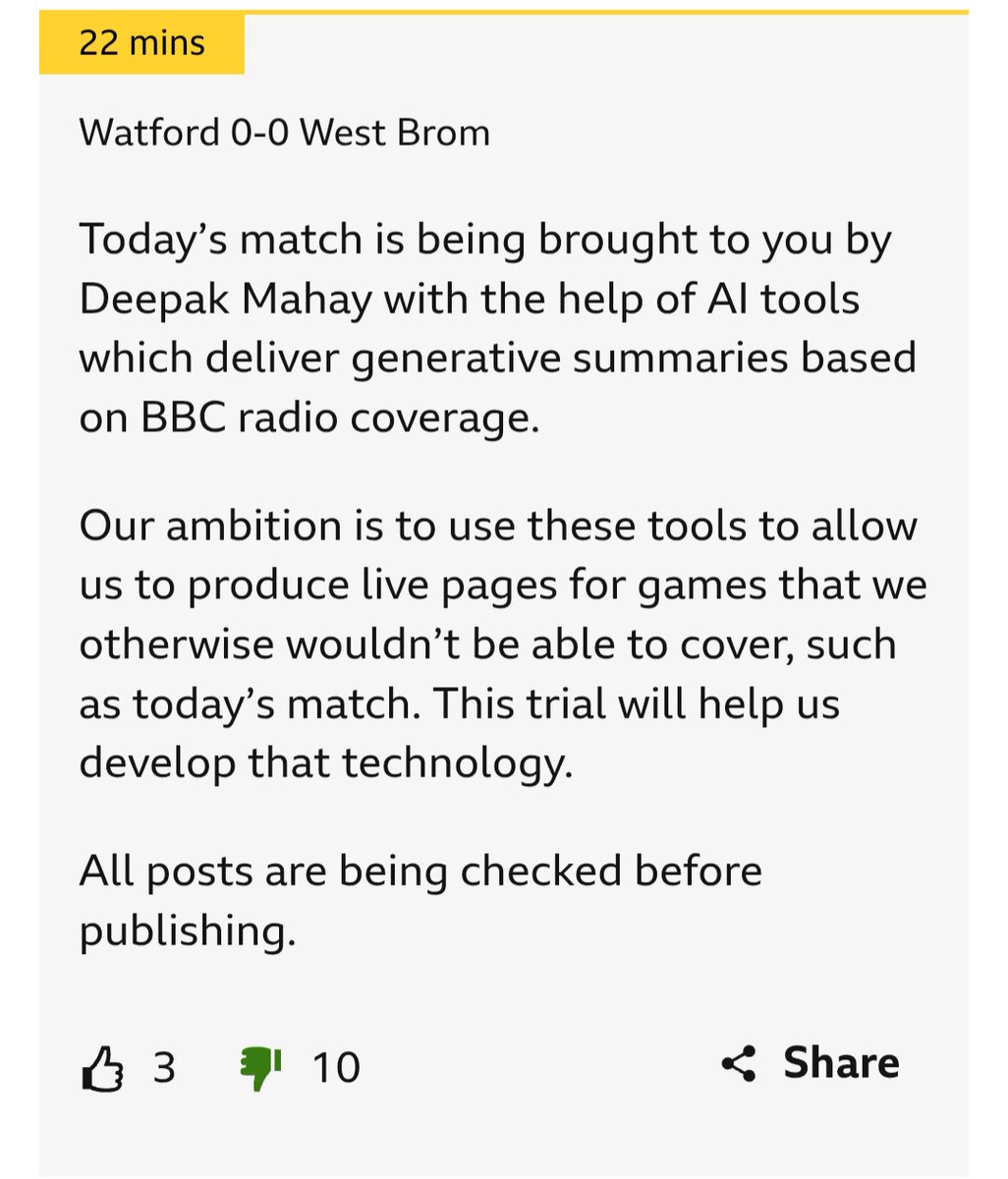Maybe I'm a Luddite but I just think this is utterly grim from <a href="/BBCSport/">BBC Sport</a>

#bbcfootball