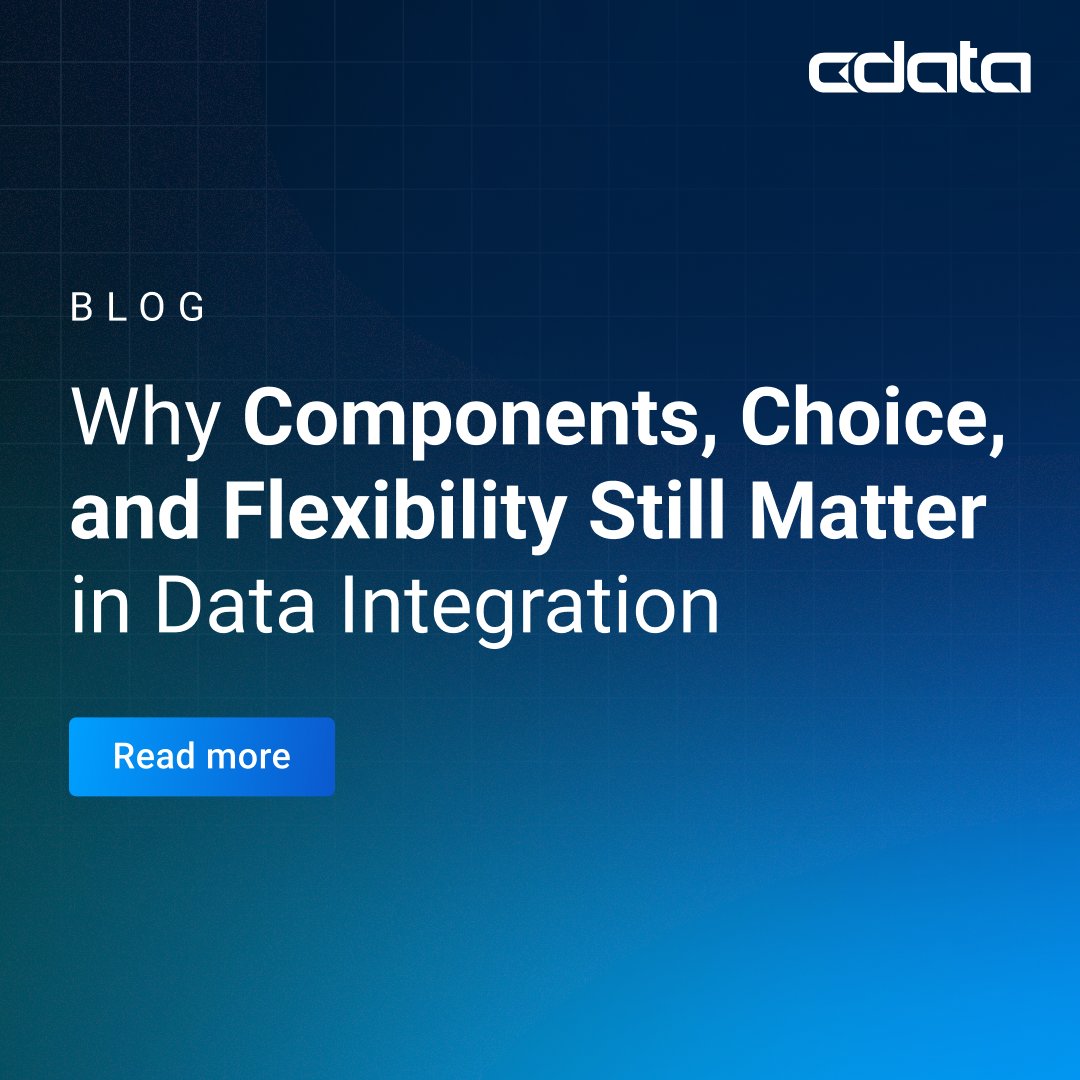 cdatasoftware's tweet image. Integration isn’t just about moving data—it’s about choosing how and where you move it: bit.ly/3KTihzk
Openness + flexibility = long‑term advantage.
#DataIntegration #HybridCloud #CData
