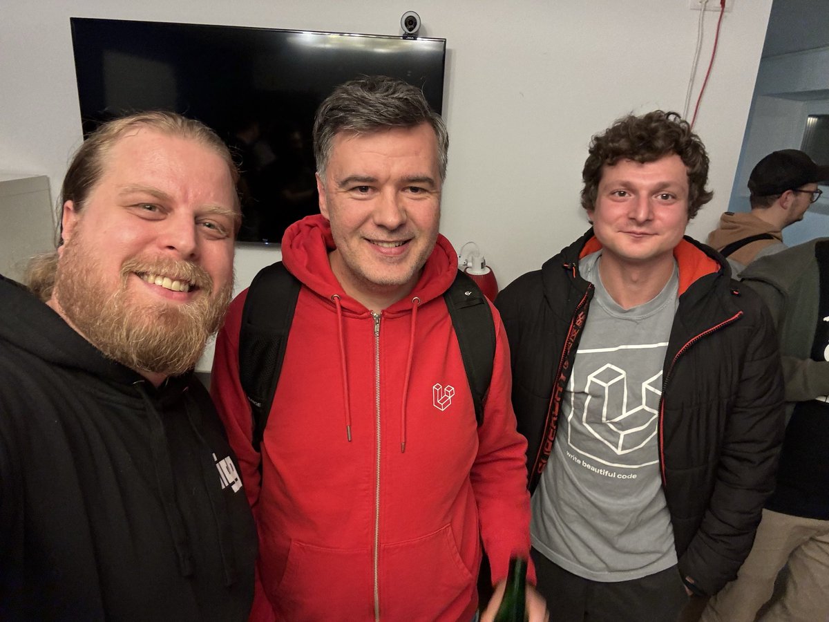 azath0th's tweet image. Great evening at the Laravel Vienna Meetup