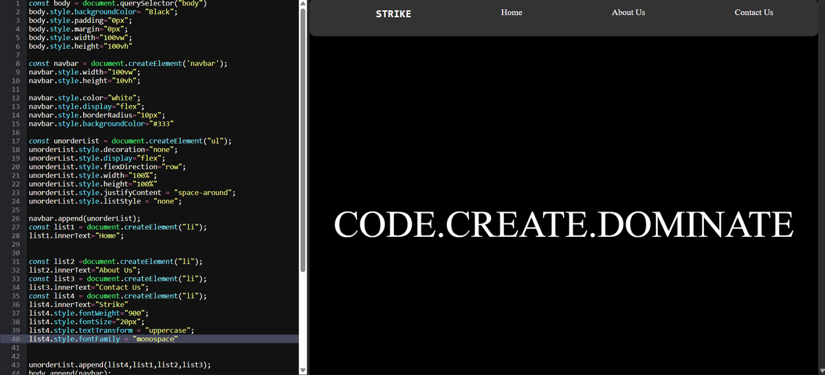 AvinasTweets's tweet image. Completed Lecture 14 on #JavaScript by
@rohit_negi9 bhaiya.
Topics Covered :
- CRUD Operation in DOM
- DOM Traversal
- Changing the DOM Structure
- Manipulating Attributes
I also made this landing page section , using CRUD operations of DOM.