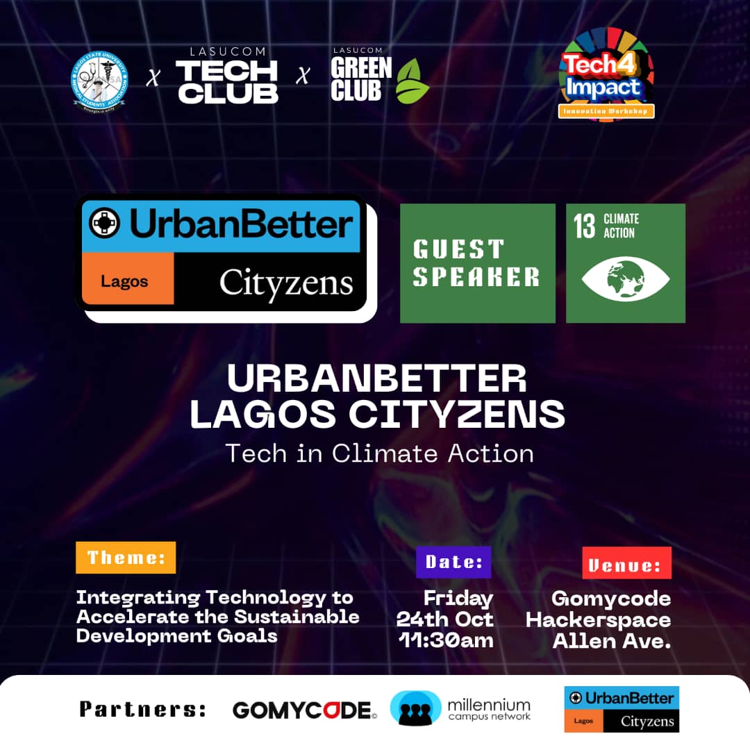LasucomTechClub's tweet image. 🌍 Climate change is not a future problem, it’s now.
@LagosCityzenHub Cityzens will be showing us how tech can power sustainable cities and healthier lives.

#SDG13 #ClimateAction #Tech4Impact #UrbanInnovation #LagosTech