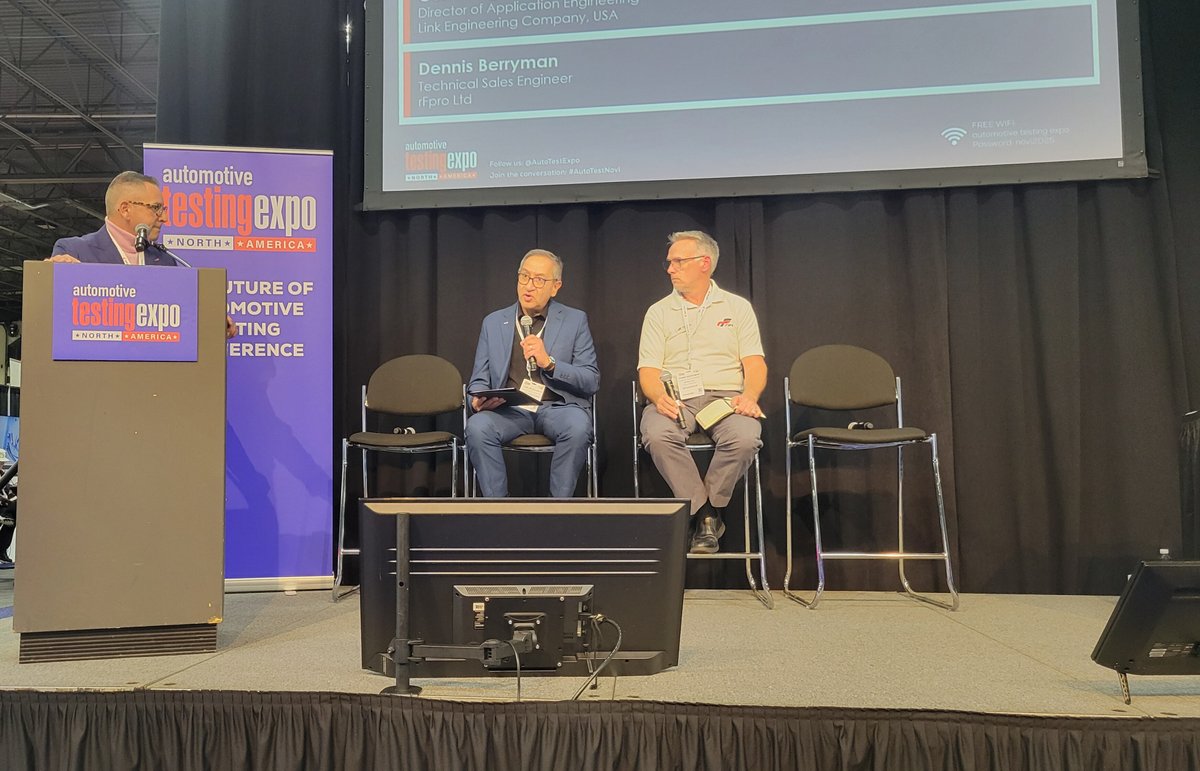 LinkEngCompany's tweet image. LINK&apos;s Carlos Agudelo shared insights on the future of mobility during the expert panel, “The Nexus of Physical Testing, Digital Twins, and Global Data in the Age of SDVs and Electrification,” at the Automotive Testing Expo North America today.

#TestSmarter #LinkEngineering