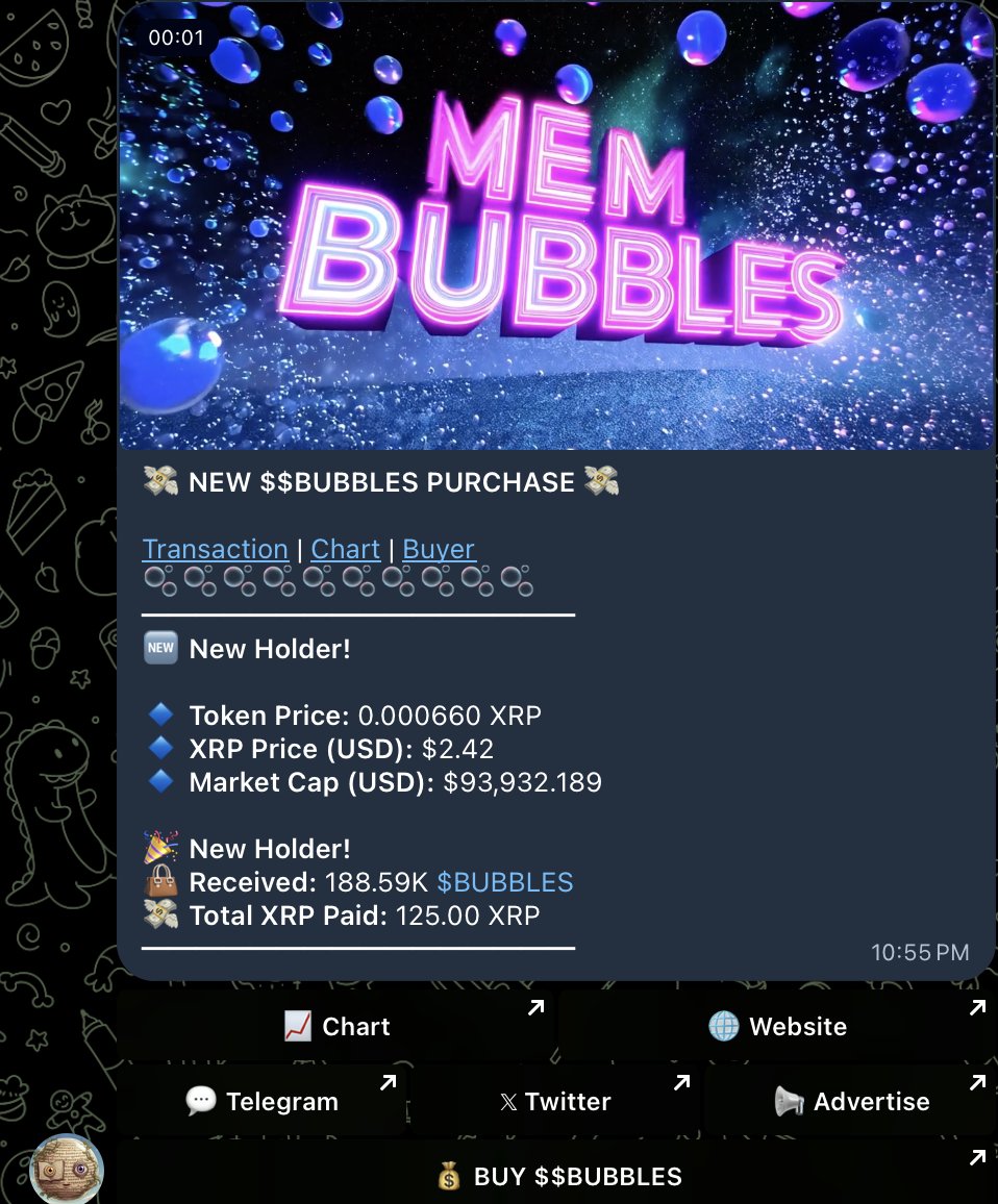 XRPLMemeBubbles's tweet image. NEWCOMER @ 93K