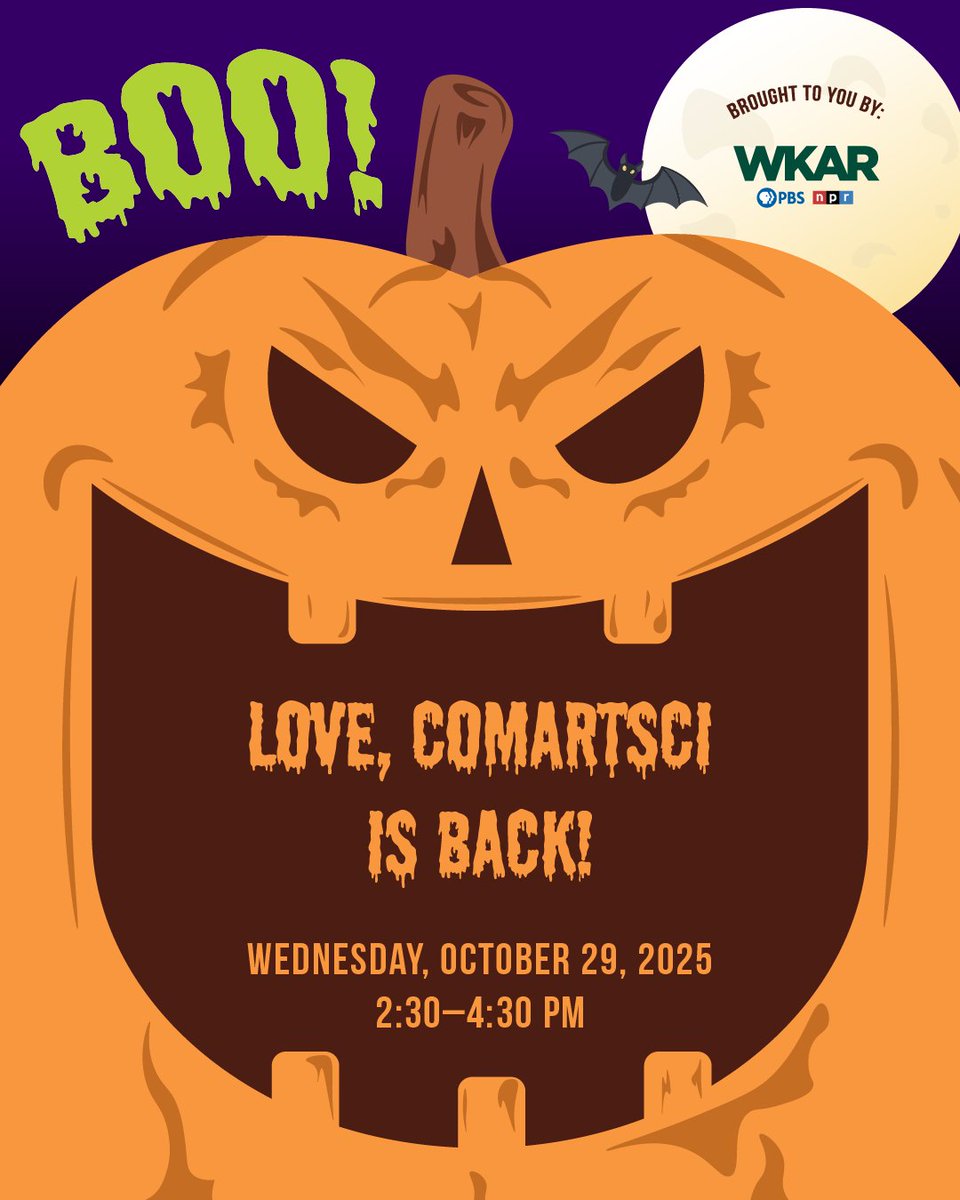 🎃 Love, ComArtSci is back! Join us for a spooktacular afternoon of fall fun! 🍁 💚

Sensory bottle activity with <a href="/WKAR/">WKAR from MSU</a>
Candy from ComArtSci departments – costumes welcome!

Come celebrate community, creativity and a little spooky spirit: spr.ly/6016A7vVY