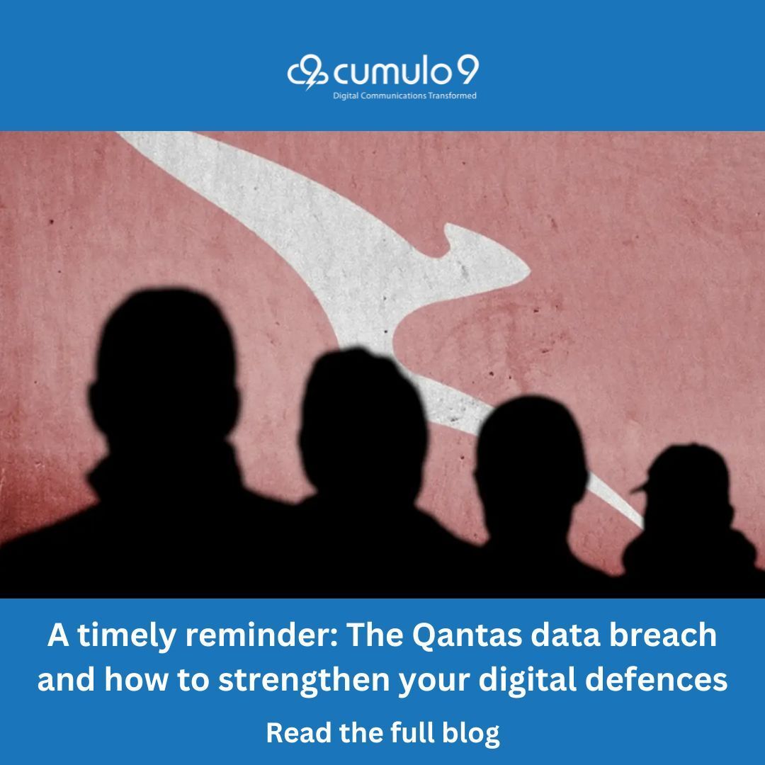 A timely reminder for every business. 

The recent Qantas data breach highlights how vulnerable organisations can be when third-party systems are compromised. 

Read the full blog: 
 cumulo9.com/resources/news…