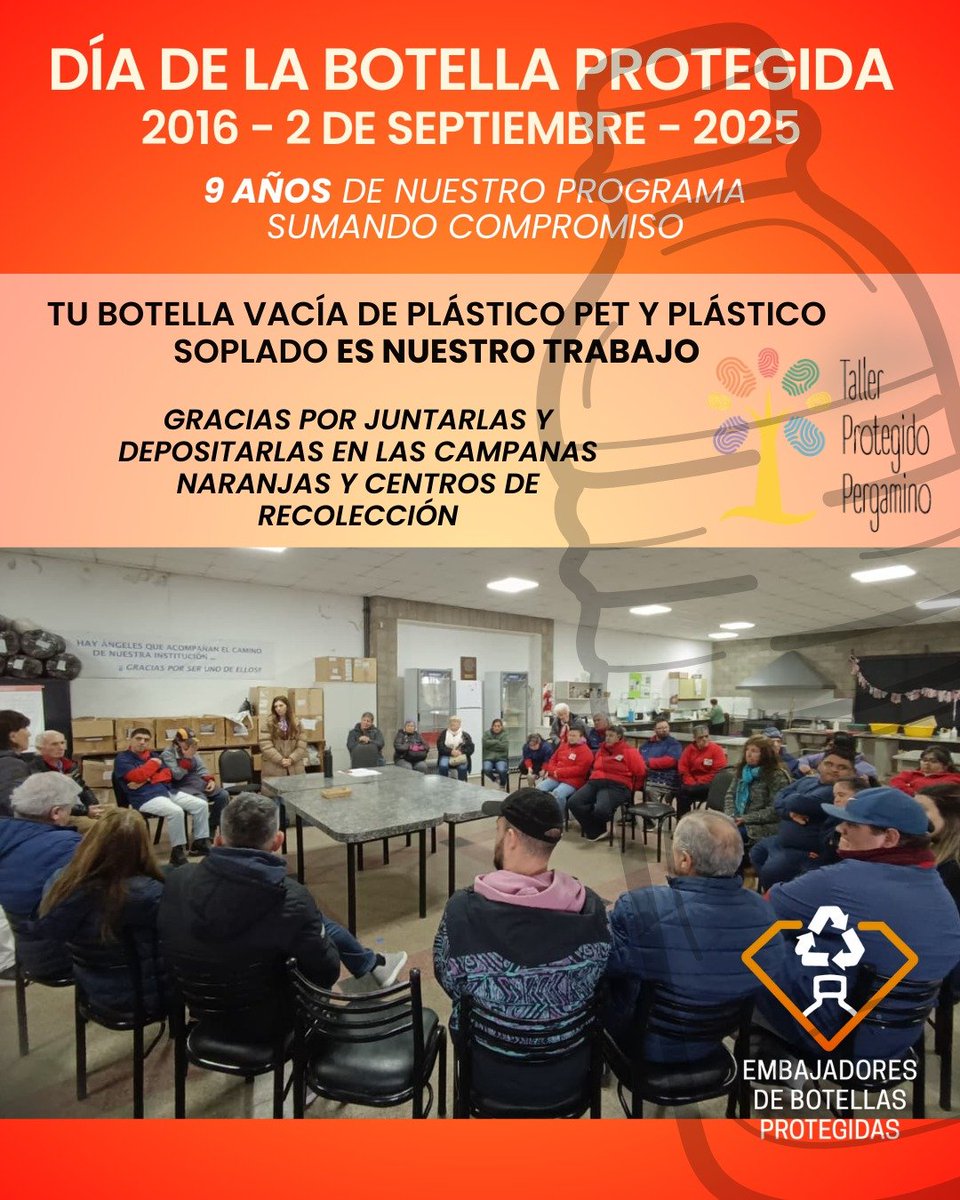 Un honor!
😍Gracias <a href="/TProtegidoPerga/">TallerProtegidoPerga</a> por la confianza, el conocimiento y la colaboración sostenida.
👏por cada hashtag que cocreamos en el "Día de la botella protegida"

#lasbotellasnosonbasura
#lasllevoyo
#lasbotellassonoportunidades
#labotellaesmiamiga