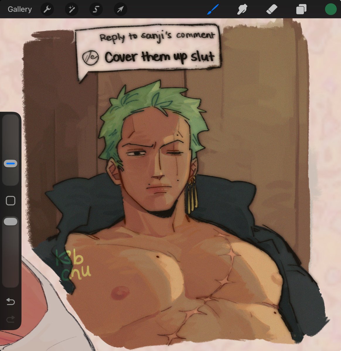 Take this old Zoro I drew forever ago