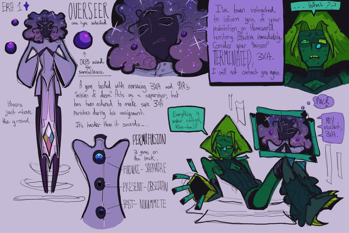 THE OVERSEER
a slightly unrefined character concept. prone to change. #stevenuniverse