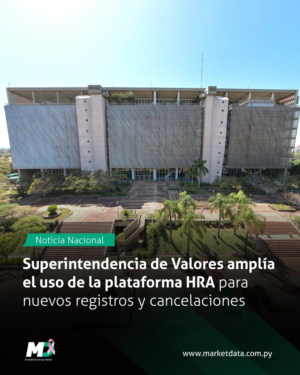 marketdata_py's tweet image. 📱 La Superintendencia de Valores amplió el alcance de la Herramienta de Registro de Agentes (HRA)
Permitirá realizar inscripciones y cancelaciones de diversos registros del mercado de valores de forma electrónica.
📍 Más detalles en n9.cl/c02lq