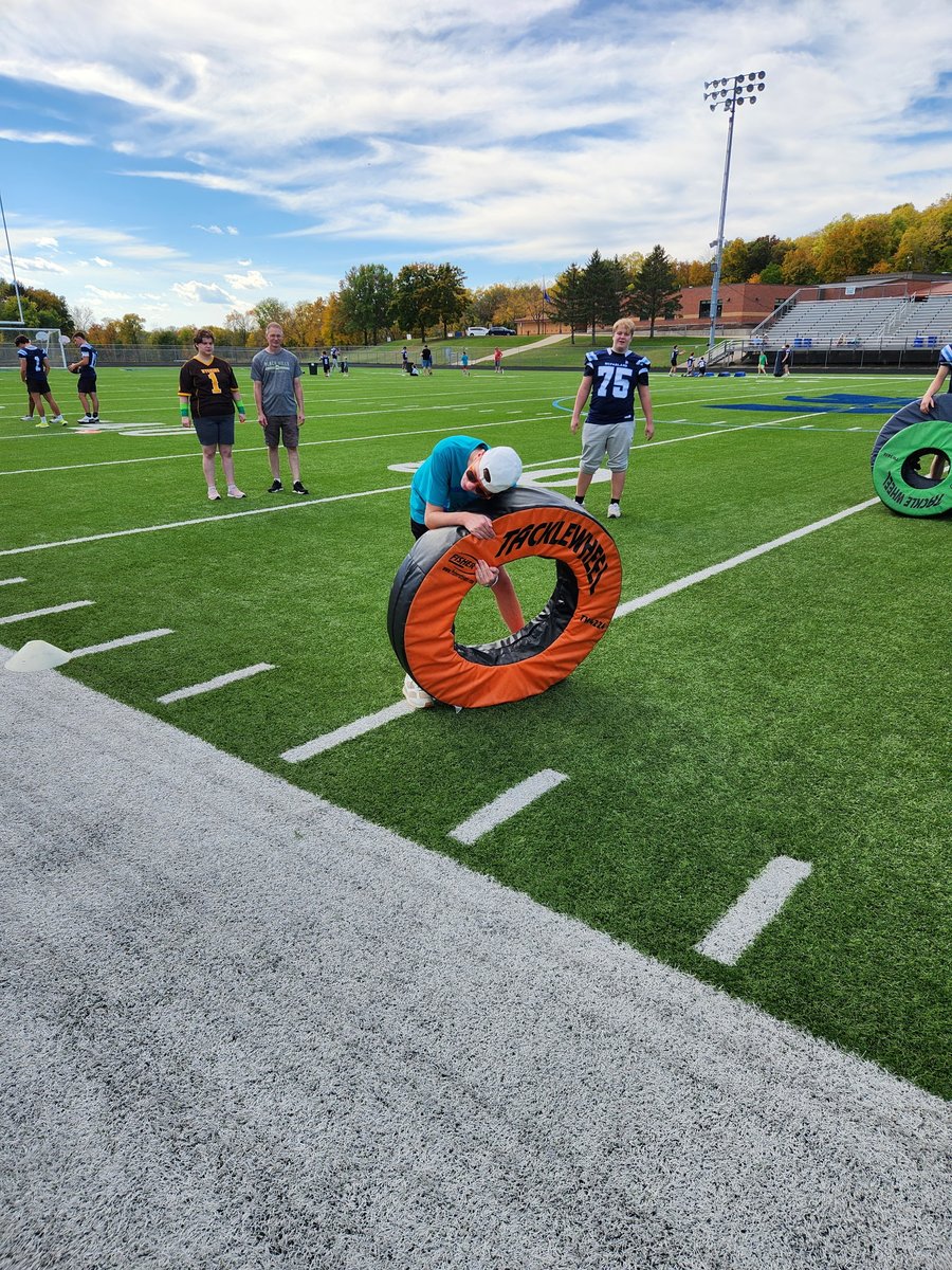 On Saturday our varsity football program had the outstanding opportunity to work with the Madison Autism Society and host and participate in a football camp for children with autism. What a great opportunity for our young men.