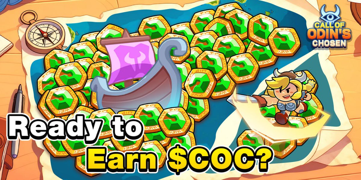 In COC, total 84% tokens are distributed through in-game emission!

Want to Know How to Earn $COC? Here Are 2 Mainly Ways!

Sailing Mining - 75.6% of the Supply

Send your ships to sail and mine! Rewards every 10 minutes. 
Just like mining Bitcoin, your ships are your mining