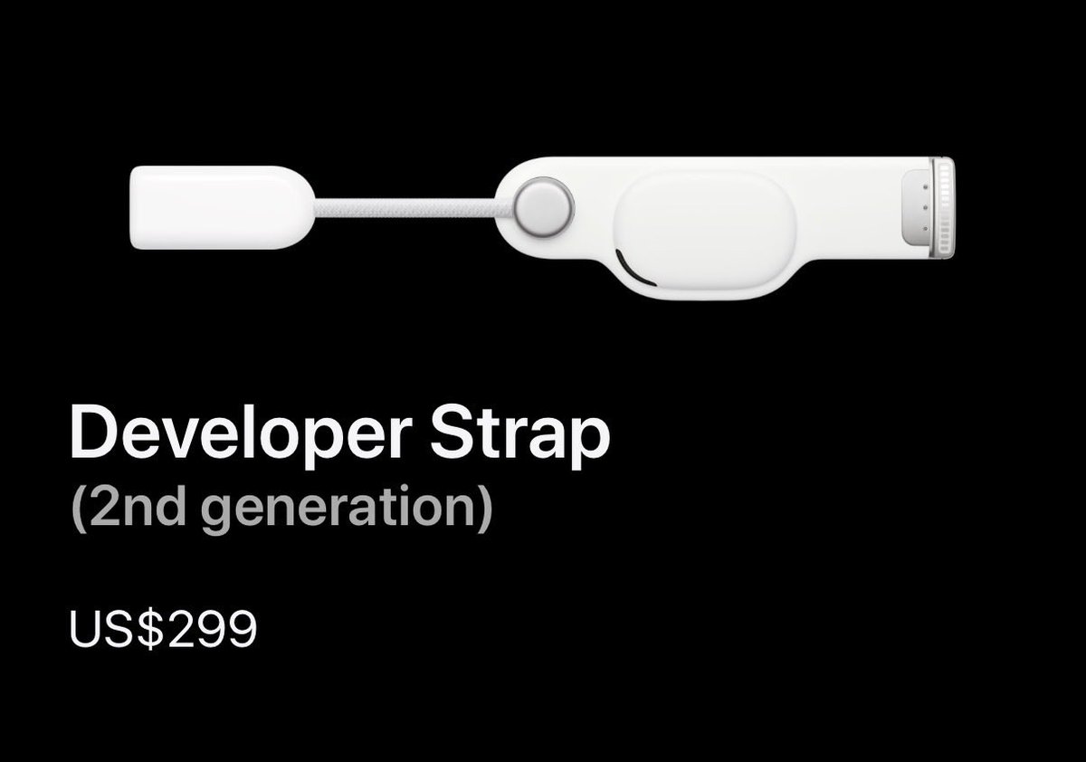 In addition to Apple Vision Pro (M5) launching today, Apple has released a new Developer Strap 

The new strap increases throughput from 480Mbps to 20Gbps and is compatible with Apple Vision Pro (M2) and Apple Vision Pro (M5) — now available to registered developers