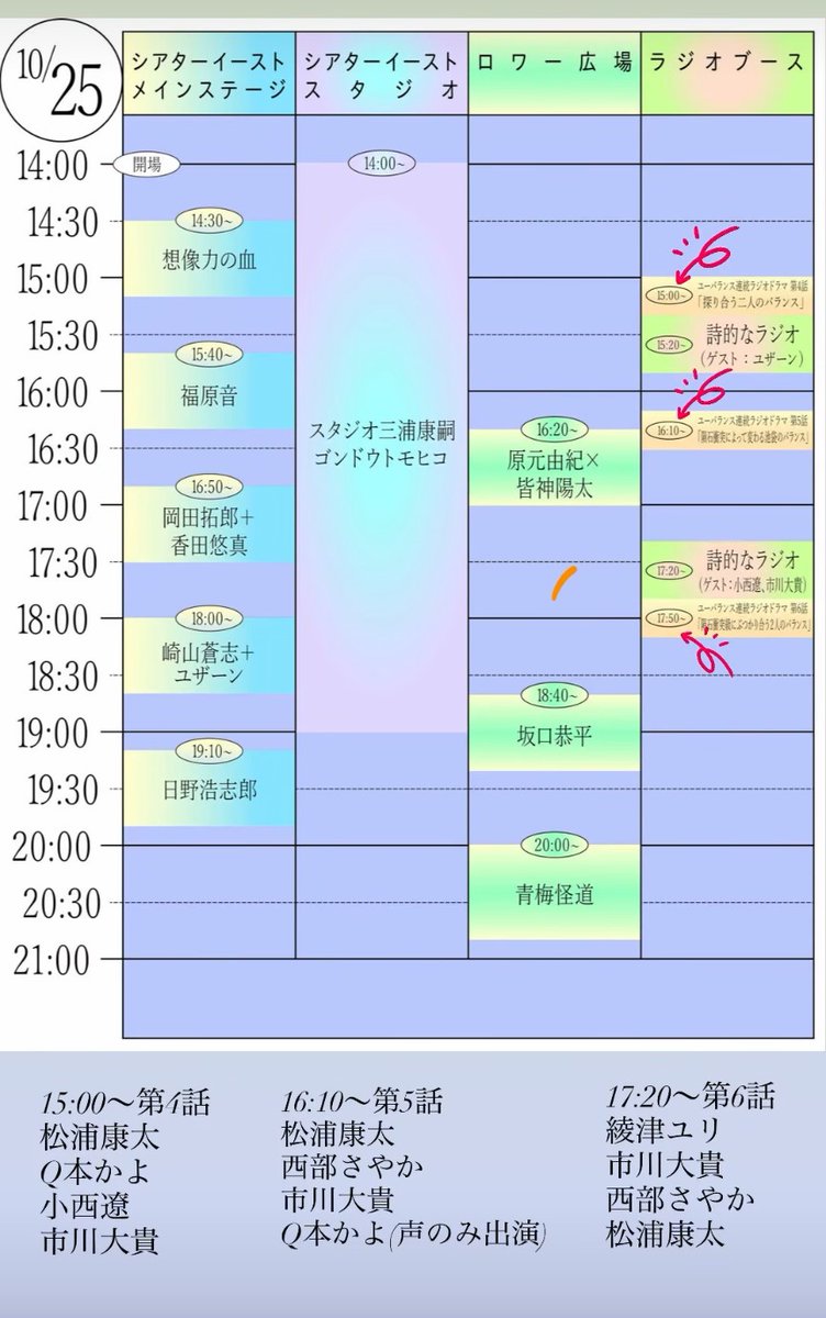 OMATSU_319's tweet photo. ユーバランス
連続ラジオドラマ📻️

#東京芸術劇場 にて場当たりしてきました✨
とってもワクワクでした👀
新鮮なことだらけで当日はとても刺激的な1日になりそうです🦖
無料なので来れる人は来たほうがいいですよ〜👐
楽しみです🍀
#ユーバランス
#秋の隕石
#ユーバランス連続ラジオドラマ
#シタチノ https://t.co/pysVUokozR