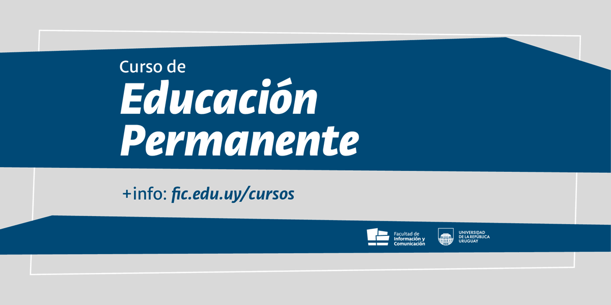 🔔 Ú𝐥𝐭𝐢𝐦𝐨𝐬 𝐜𝐮𝐫𝐬𝐨𝐬 𝐝𝐞 #𝐄𝐝𝐮𝐜𝐚𝐜𝐢ó𝐧𝐏𝐞𝐫𝐦𝐚𝐧𝐞𝐧𝐭𝐞 

1️⃣ “Racismo en la información y la comunicación”

Docentes: Mariana Achugar, Julio Pereyra, Lourdes Martínez y Amparo Fernández.

🗓 Cierre de inscripciones: 17/11.

ℹ fic.edu.uy/curso/racismo-…
