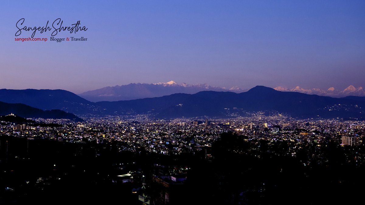 sangesh's tweet image. Kathmandu Valley during Deepawali #Nepal #Deepawali #Kathmandu #photograghy #eveningvibes  #Himalaya #Mountains