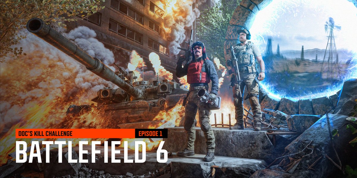 DrDisrespect's tweet photo. 🔴LIVE in 30 minutes

Episode 1 of my Battlefield 6 Kill Challenge.

@TSMViss said he wanted to take me down.  

The rules are simple... Who ever has the highest kill game at the end of the session wins.  Hahaha good luck Viss haha

https://t.co/iBJnFgYT9K
https://t.co/yaniIrVsrw https://t.co/x1EvdQ8mGU