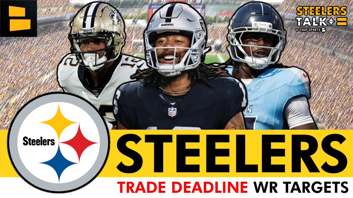 With less than 2 weeks away from the NFL trade deadline, here is my list 15 at least somewhat realistic Steelers WR targets for Omar Khan to consider adding to the roster in the days &amp; weeks to come: ⬇️

youtube.com/watch?v=4n-vk8…

<a href="/ChatSports/">Chat Sports</a>