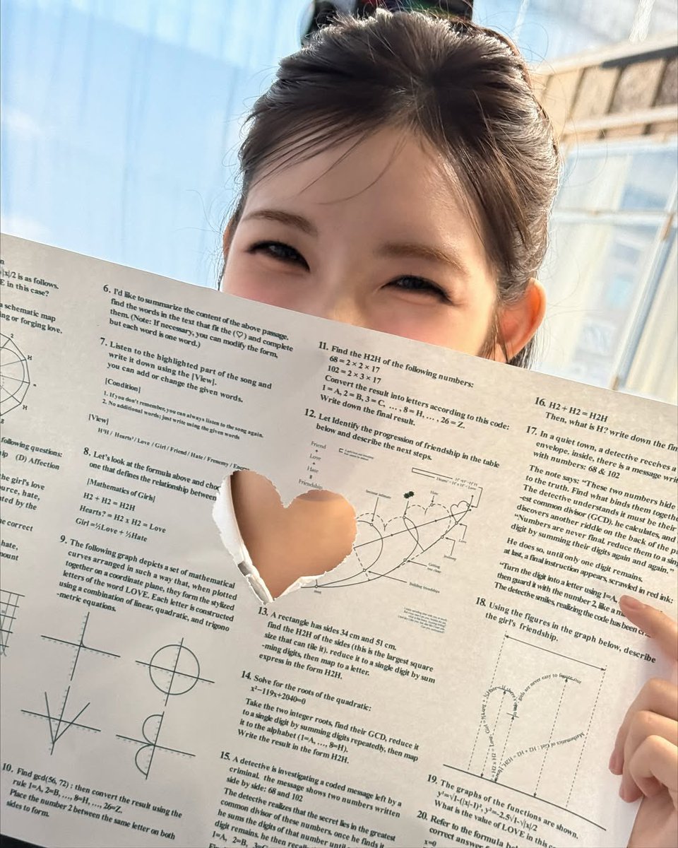 yuharaam's tweet image. mathematic of girls … ❤︎︎
H2 + H2 = H2H
hearts? = h2 x h2 = love
girls = 1/2love + 1/2hate
conclusion:
the math of girls isn’t meant to be solved, because somewhere between half love and half hate, you’ll find a whole heart that still beats for what it feels. #ea