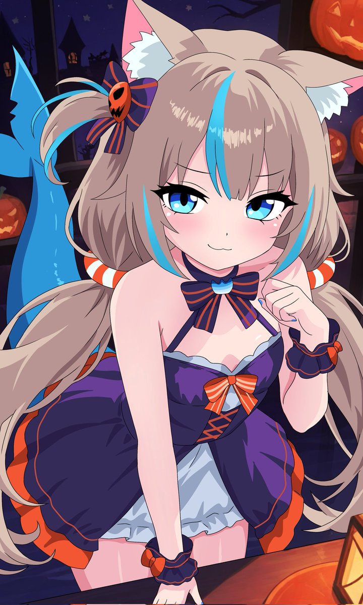 Tate_Alon's tweet image. 🎃🐟Sweet or punishment? (⁠ʘ⁠ᴗ⁠ʘ⁠✿⁠) 
 #SamekoSaba #sabart #anime