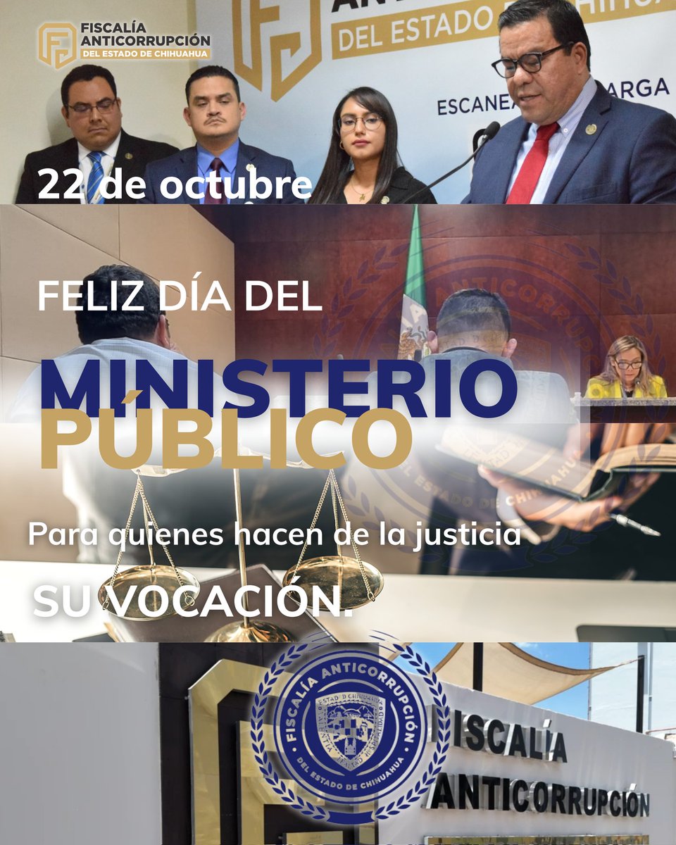 Quiero expresar mi reconocimiento y admiración a las y los Agentes del Ministerio Público de la FACH.
Su profesionalismo, entrega y compromiso constituyen un pilar en la procuración de justicia.
Respetuosamente:
Abelardo Valenzuela
Fiscal Anticorrupción del Estado de Chihuahua