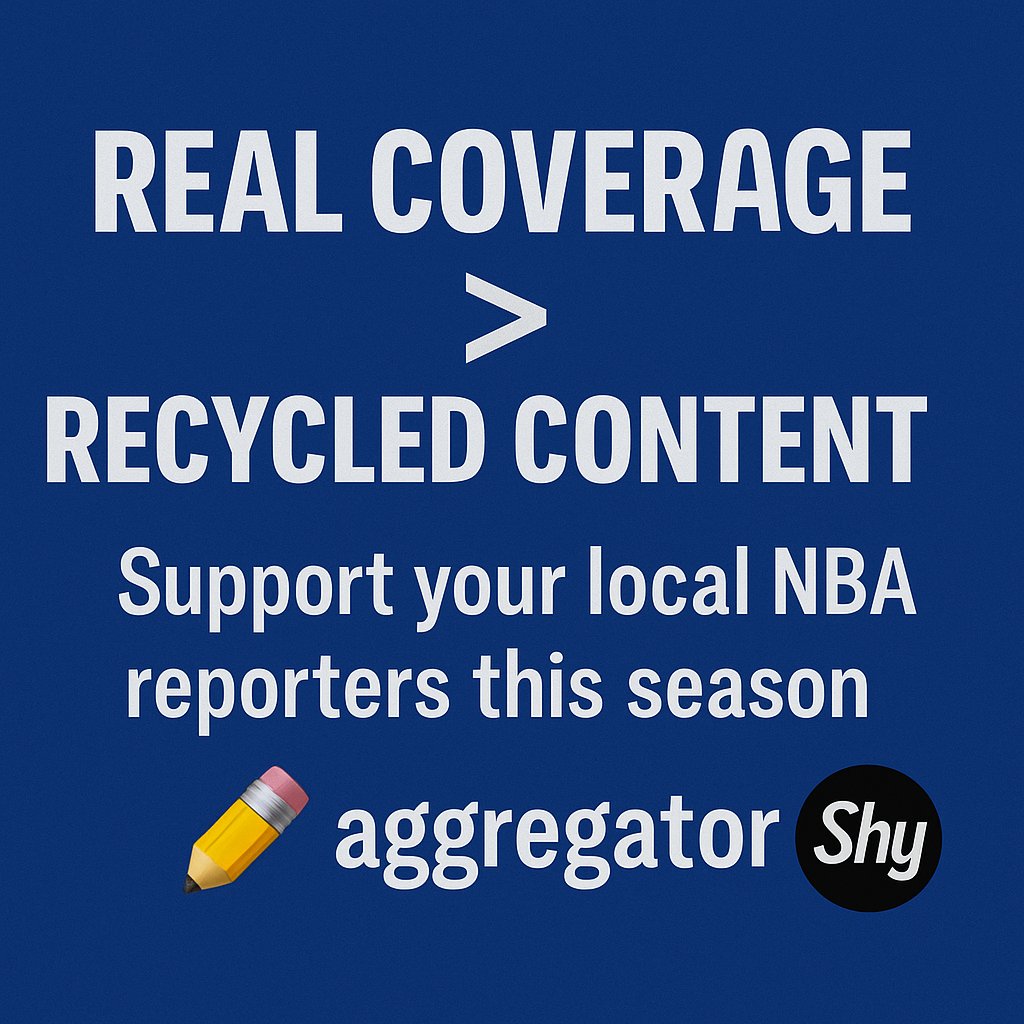 SharonShyBrown's tweet photo. Show love to your local NBA reporters and writers. We’re putting in the work — not the copy-paste accounts. 🚫 https://t.co/xwCHJXy5pn