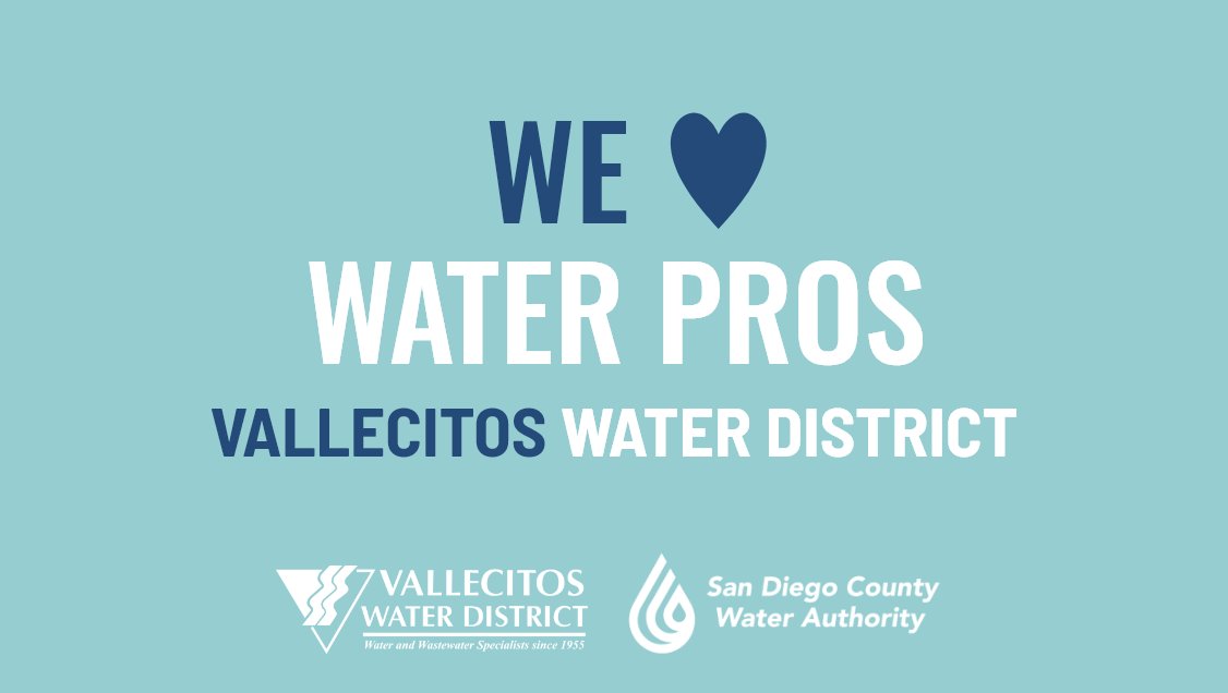 sdcwa's tweet photo. We celebrate our member agency @vallecitoswater and their employees; Justin Shutt, Caitlin Tran and Craig Durban. We asked them to share their experiences working in the industry.

Responses here: https://t.co/FR7zDgEaFz

#WaterProfessionalsAppreciationWeek #WeLoveWaterPros https://t.co/vh5rdvdHQO