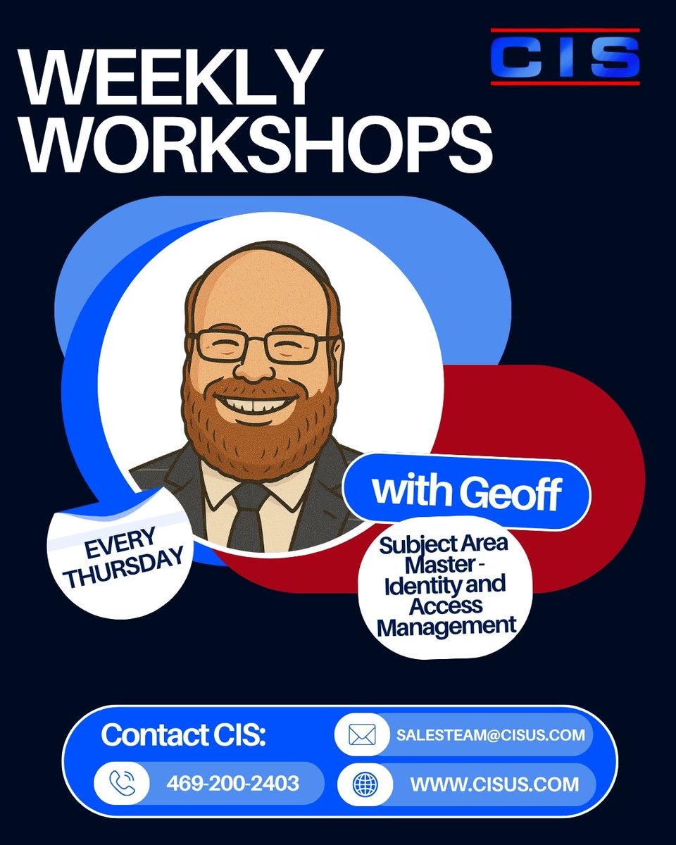 ComputerIntSvc's tweet image. Weekly Workshop with Geoff is Tomorrow!
Join us for collaborative discussions, practical takeaways, and live Q&A tomorrow at 10:30 AM EST.
Bring your questions, share your wins, and learn alongside peers.
See you there -> lnkd.in/eSPUXgyi
#CIS #WeeklyWorkshop…