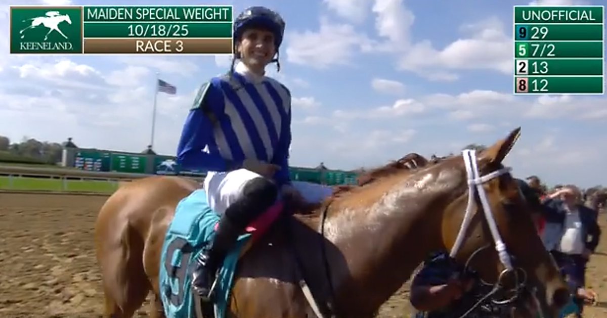 GaryDougherty's tweet image. Keith Asmussen with the two 20/1+ winners this month; now leads all riders with eight in &apos;25. @keithasm7 

Those two trained by father Steve who leads all trainers with seven longshot winners 20/1+

Both happened at Keeneland

Saturday - Runadhara

Sunday - Shot of Courage