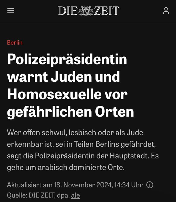Warrior_242's tweet photo. Ich habe sehr gelacht. Die "Volksverhetzung" sieht aktuell so aus: #Stadtbild #Toechter https://t.co/oYL9DMkYUj