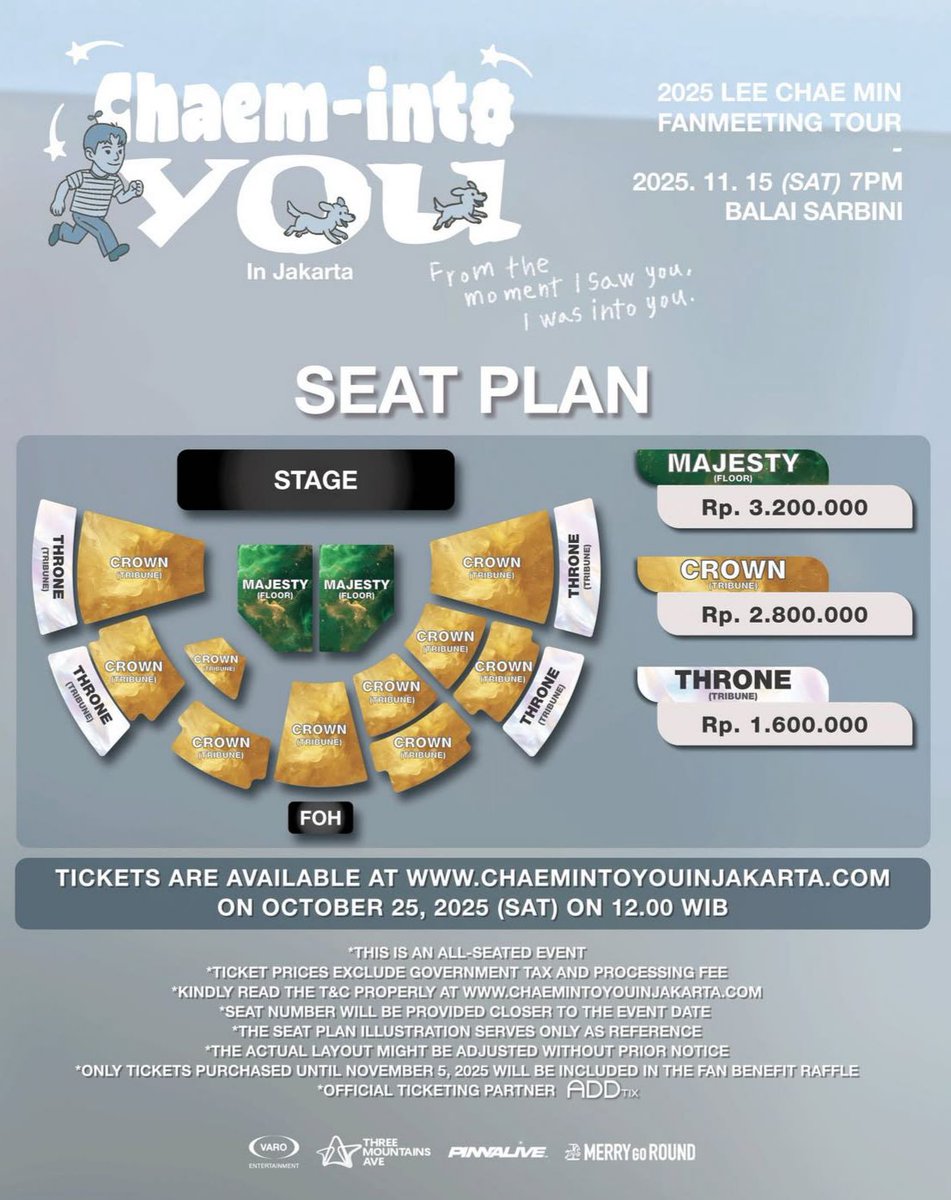📢 [BOOKSLOT OPEN] 
        Lee Chae Min Fanmeeting in Jakarta
📅15 November 2025
📍Balai Sarbini
🎟️General Sale: 25 Oktober 2025 (12.00 WIB)
⏰Close bookslot: 24 Oktober 2025 (23.59 WIB)
🔗 Form: forms.gle/RZZhXPbhPiTNo5…

#LeeChaeMin #Jaswar #YeolHunter #JatipTiket #Jakarta