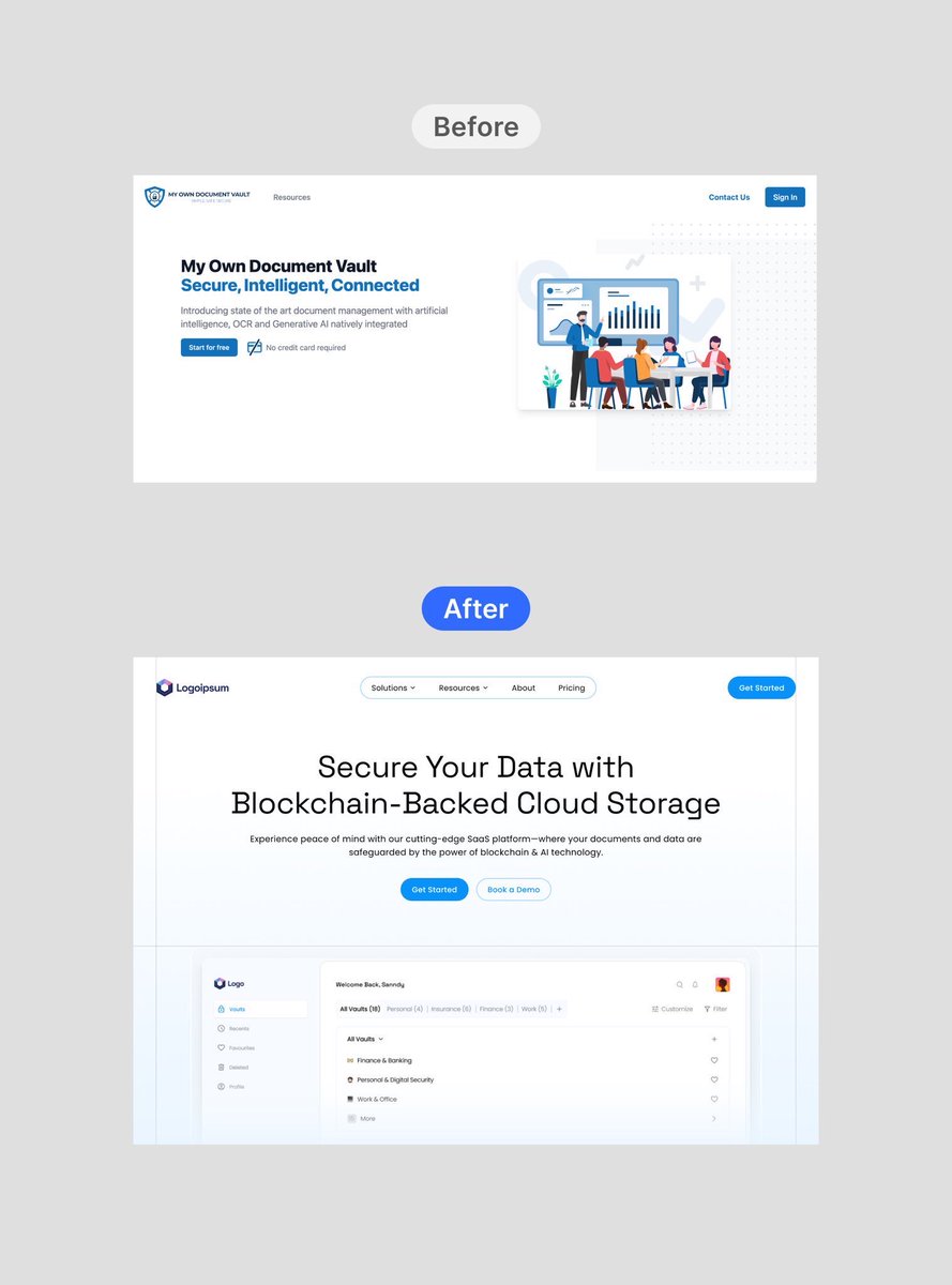 SanndyCreationz's tweet image. Hero Redesign for SaaS