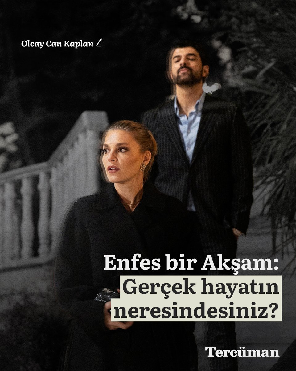 Enfes bir Akşam: Gerçek hayatın neresindesiniz?

Netflix'in “Enfes bir Akşam” dizisi, Türkiye'nin sosyolojik gerçeklerinden tamamen kopuk bir evren sunuyor. Lüks mekânlar ve ekonomik kaygısız karakterlerle ördüğü bu yapay dünya, gündelik hayat mücadelelerinden o kadar uzak ki