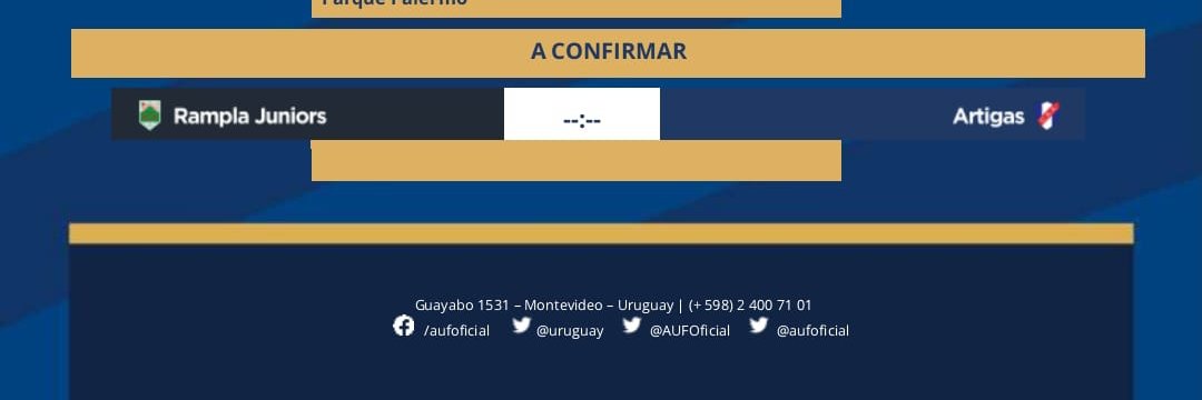 #Confirmado

⚠️ Hay acuerdo entre clubes para no jugar el partido Rampla Jrs. - Artigas por la última fecha. 

➡️ AUF avalaría por motivos deportivos, económicos y de seguridad.

📝Se considera un antecedente de 1991 entre El Tanque y Huracán Buceo con idéntica situación en la A.