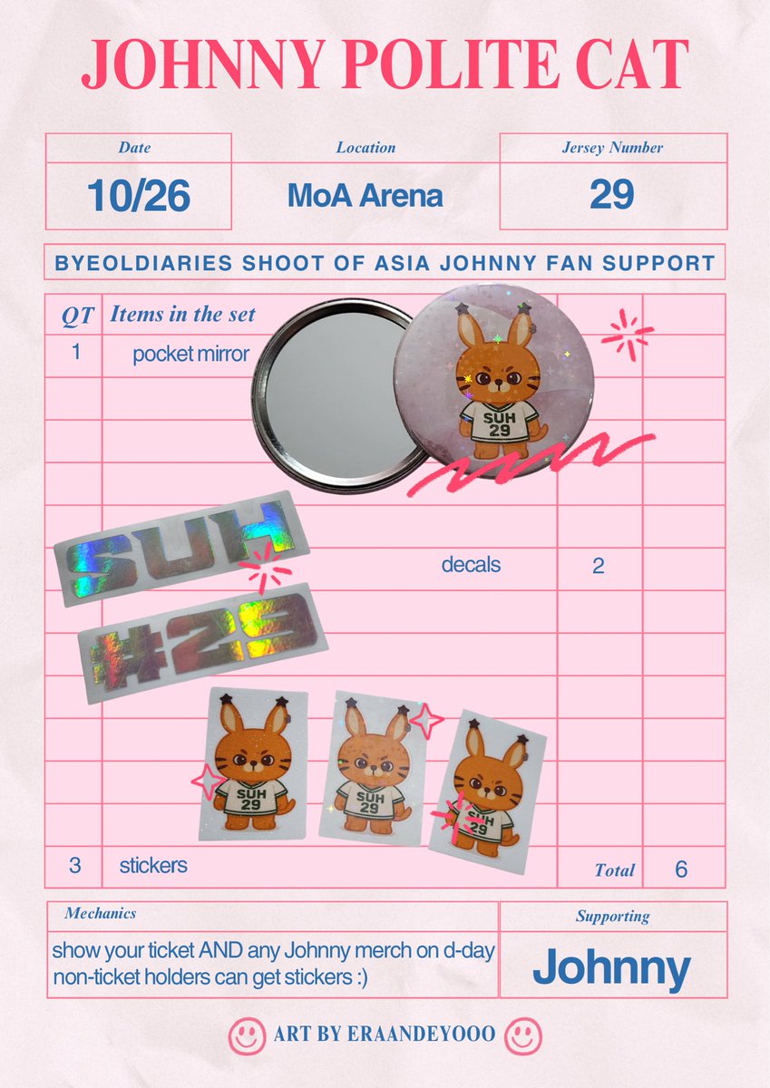 𝘫𝘰𝘩𝘯𝘯𝘺 𝘱𝘰𝘭𝘪𝘵𝘦 𝘤𝘢𝘵 ⋆ ˚｡⋆୨୧˚

#JOHNNY #ShootofAsia fan suhpport

🐱 NO NEED TO FOLLOW, please find instructions on how to get them on the posters below
🐱 location will be updated on dday 🥰

fan art by <a href="/eraandeyooo/">mew</a> 
for all your printing needs, message @uridb5k