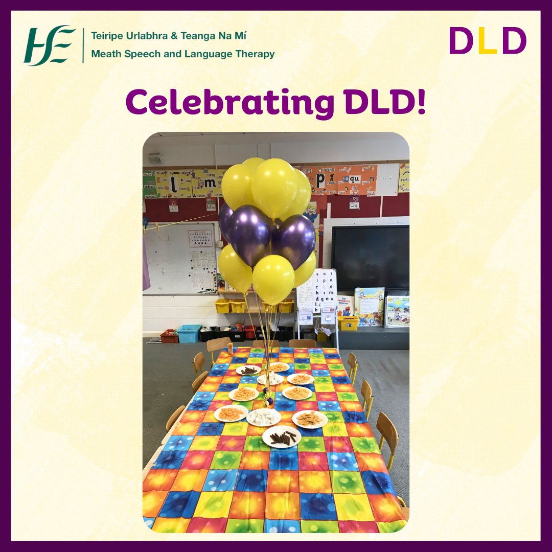St. Mary's N.S. Language Class had a party for DLD Awareness Day. We love the balloons!

#DLD #DLDAwarenessDay #MeathSLT #Neurodiversity #Neurodivergent #SLT #SLP #Communication #Inclusion