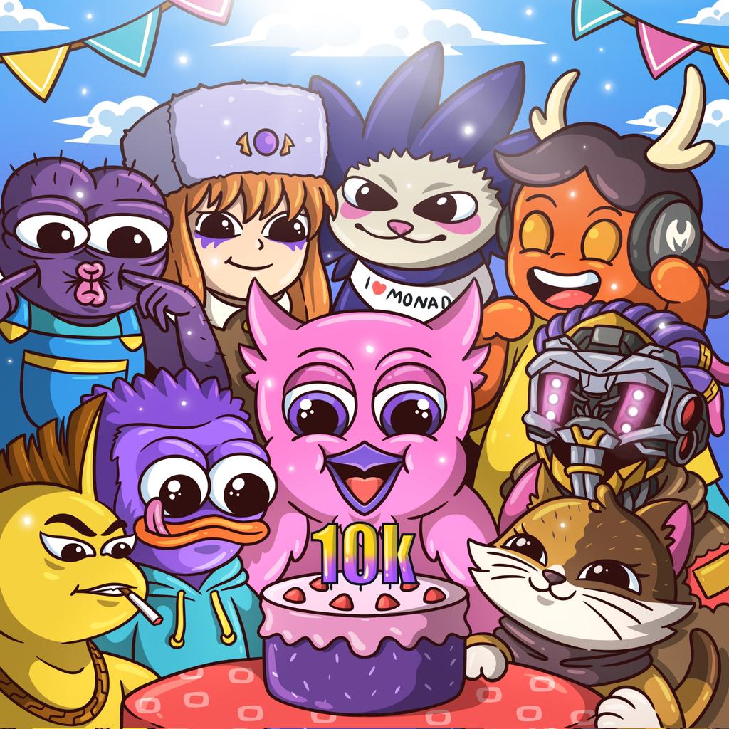 the10kSquad's tweet image. 1 of Lead artists of @the10kSquad
Creator of all 12 SBT for 10.10.10.10.
Friend and OG Monad member.
HAPPY BIRTHDAY @SireniaNFT 🎂
Keep on shining 🔥
We wish you all the best and love you,
The 10k Squad team and community