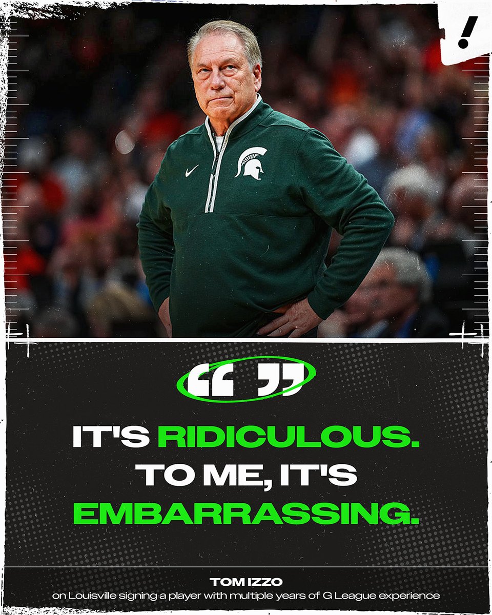 Tom Izzo rips the NCAA for allowing G League players back in college hoops 🤬